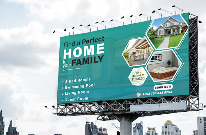 design creative billboard, signage, roll ups and banners