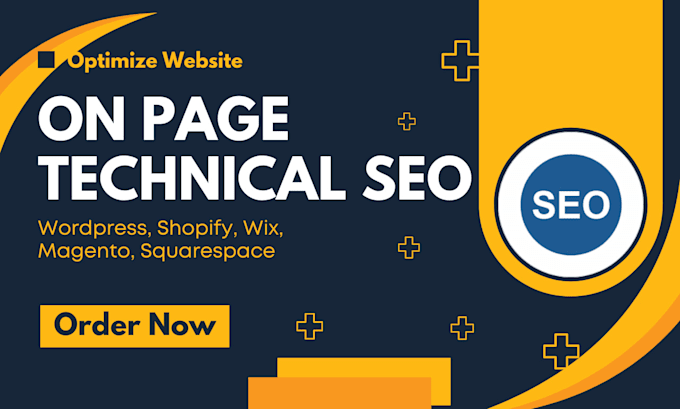 do onpage technical SEO service for wordpress shopify wix squarespace website