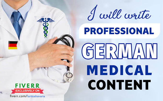 write professional german medical content