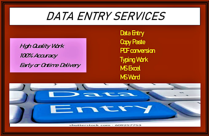 do typing , data entry and copy paste