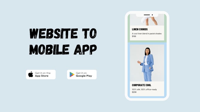 convert website to IOS and android web view app