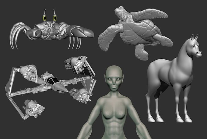 create professional 3d model characters