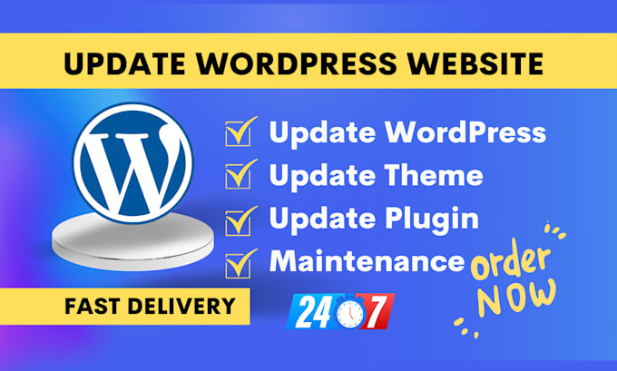 update your wordpress website, themes, plugins