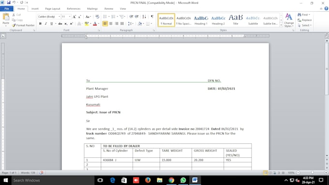 Data entry of ms word,excel etc by Siddheswarjena | Fiverr