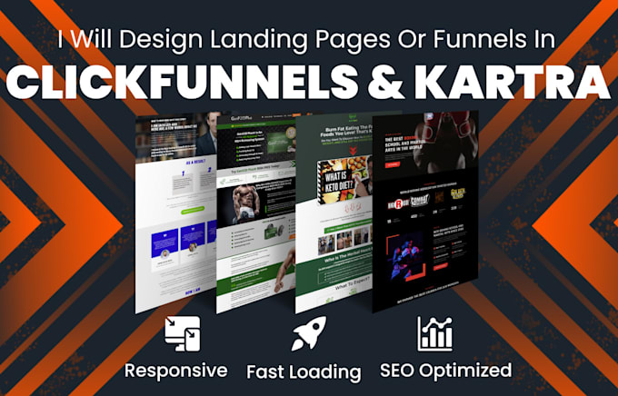 design a clickfunnels sales funnel or clickfunnels landing page