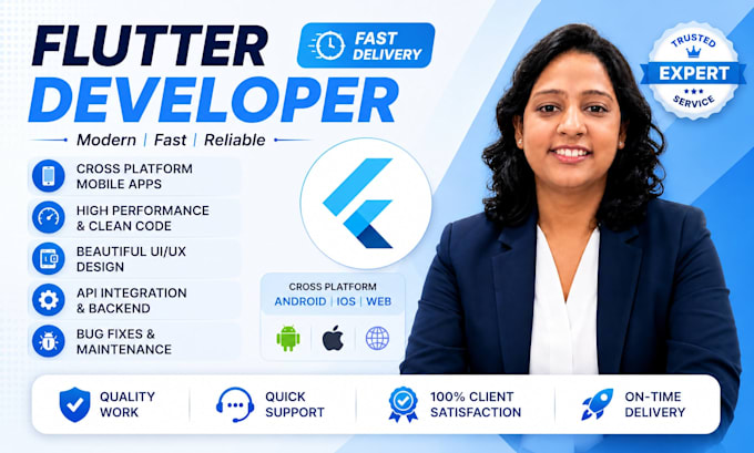 develop a cross platform flutter app for ios and android