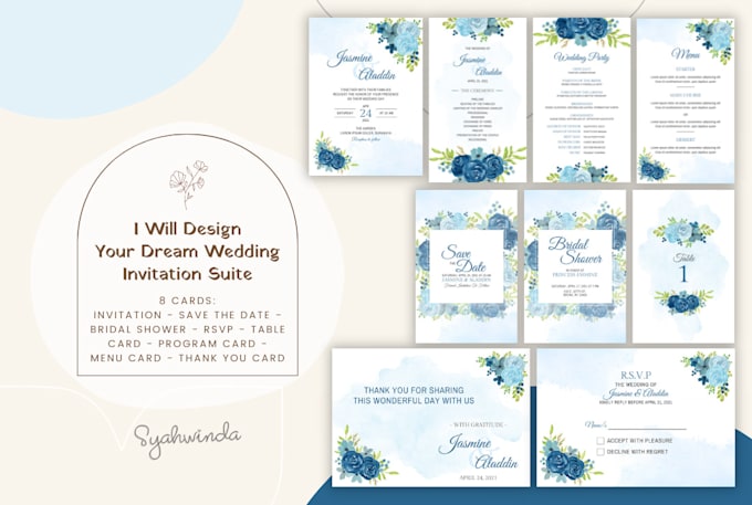 design your dream wedding invitation set