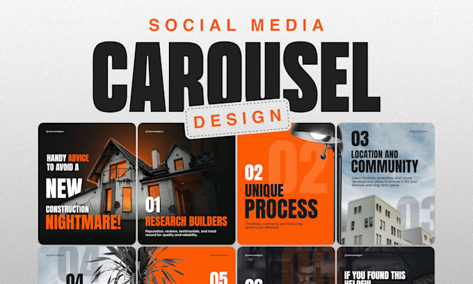 design custom social media carousel posts for your instagram