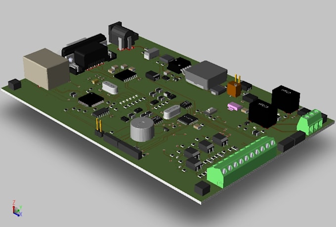 design schematics, pcb boards, gerbers, bom with 3d model
