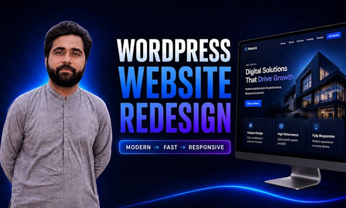 redesign and modernize your wordpress website with elementor