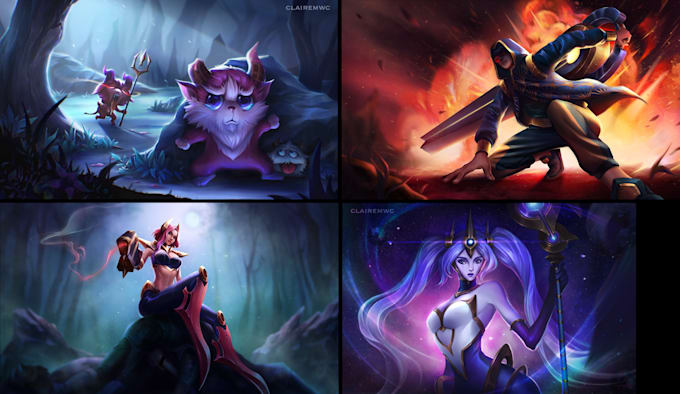 Do beautiful character designs and illustrations for you by ...