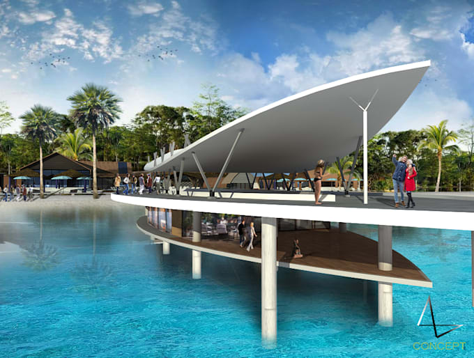 do 3d modern architectural design by interior exterior