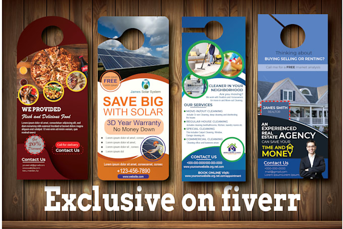 do perfect door hanger design within 24 hours