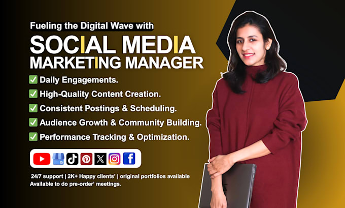 be your social media manager and content creator