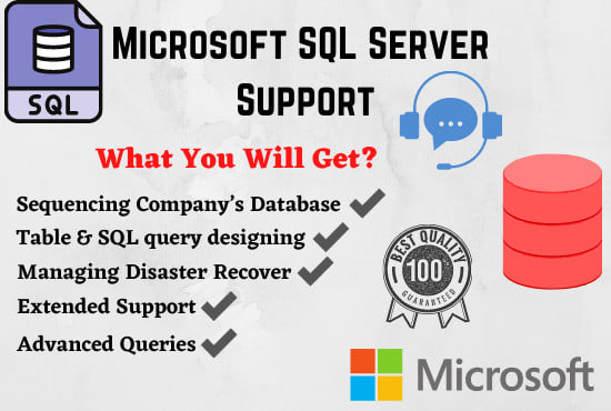 Be your microsoft sql server database support by Pakwichek | Fiverr