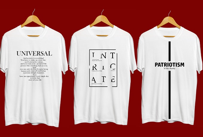 do unique minimalist typography t shirt design