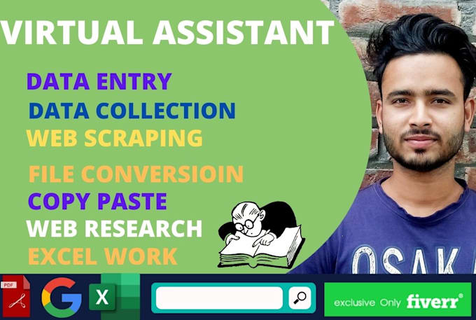 do perfect data entry, copy paste, web research