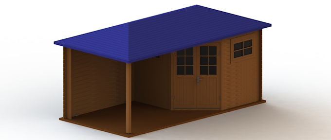do 3d design and technical drawing of garden houses with instruction manual