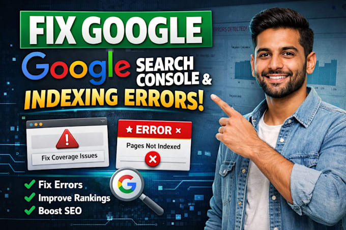 fix google search console errors and page indexing issues