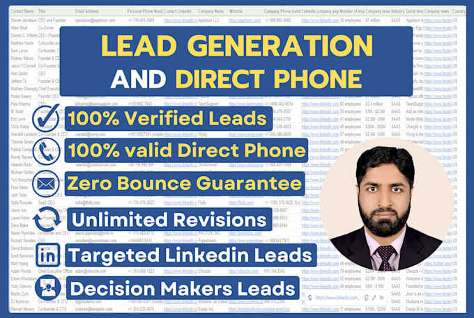 do lead generation build hundred percent valid email list