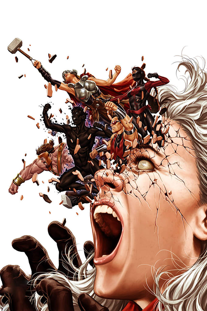 draw comic book cover