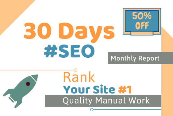 do SEO monthly package with white hat link building