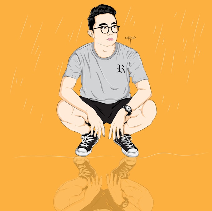 Line art, vector, illustration, image tracing by Kebalpersepsi | Fiverr