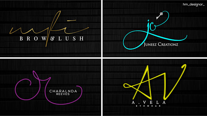 do modern initial signature logo