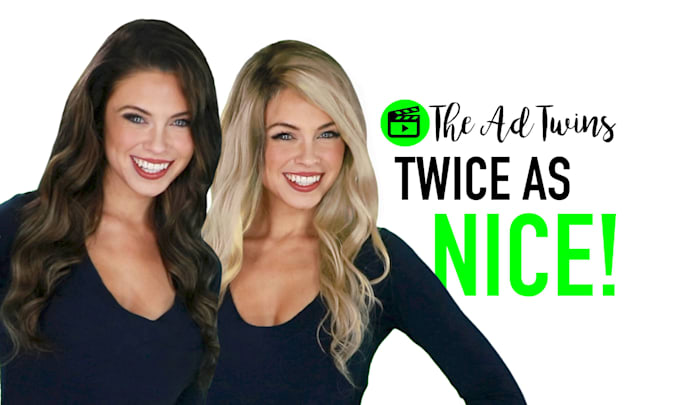 create a promotional video featuring twins