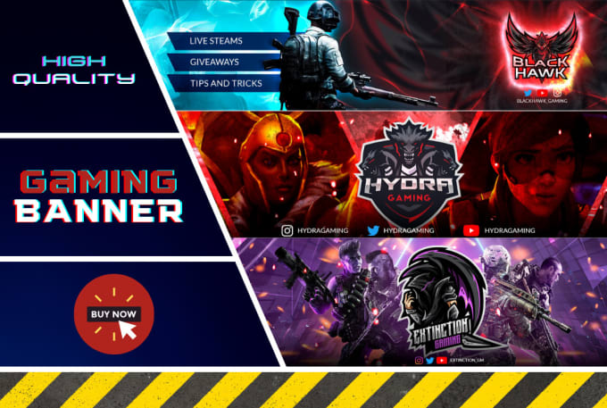 I Will Design a  Banner Gaming Twitch and Twitter 