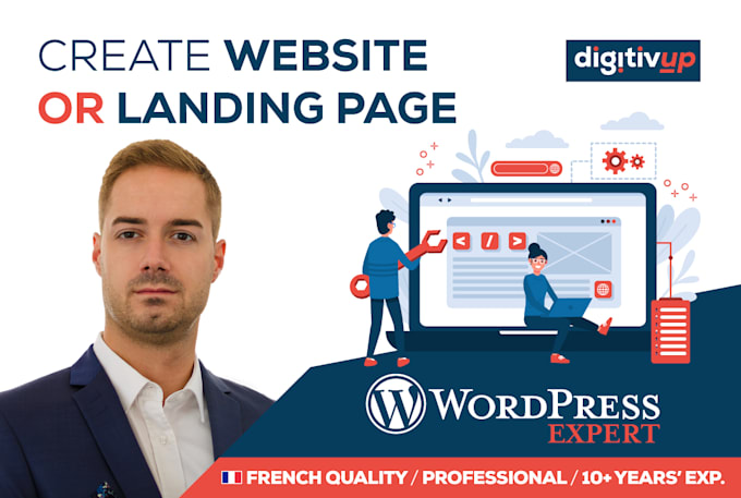 Create a full responsive and seo optimized wordpress website by ...