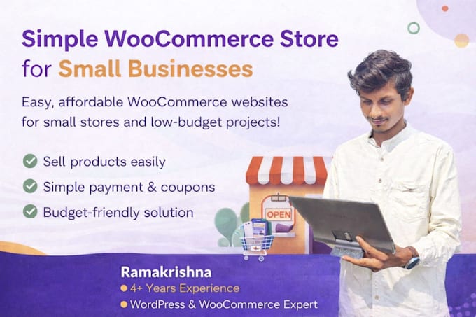 build a simple woocommerce store for small businesses