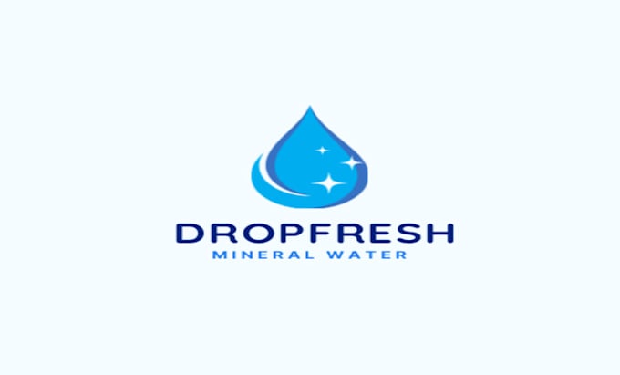design a professional water drop logo
