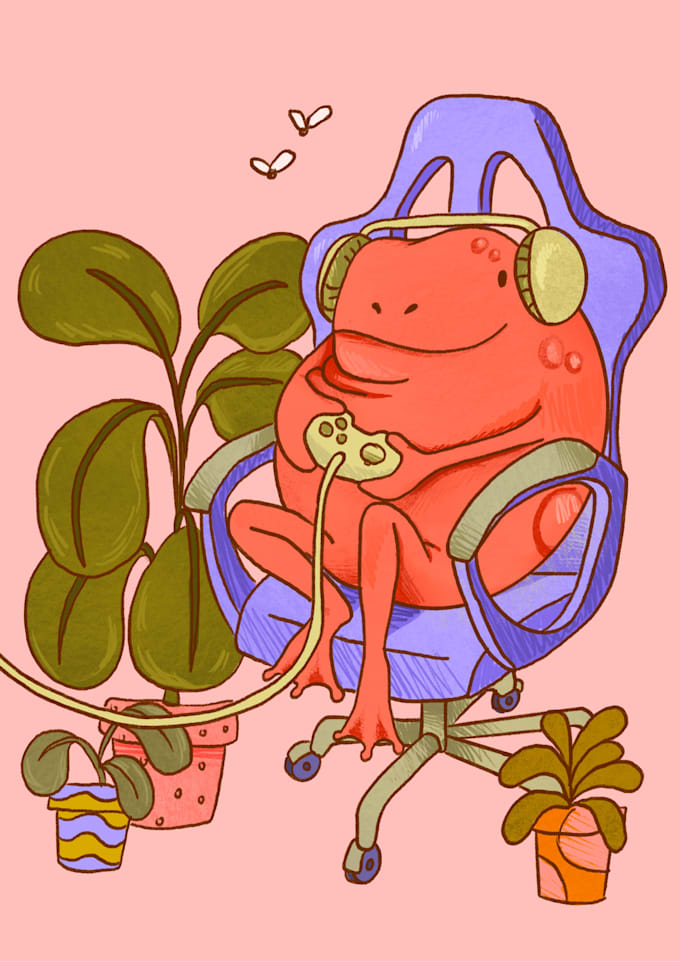 create an character animal illustration