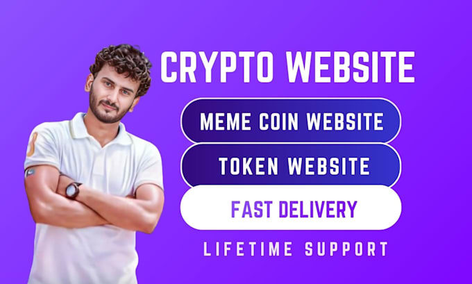 design crypto currency token, meme coin presale launch website