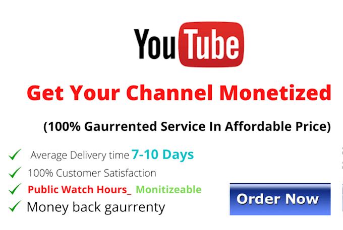 Do promotion for channel monetization by Abbas1514 Fiverr