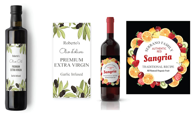 create outstanding hair oil labels and olive oil packaging
