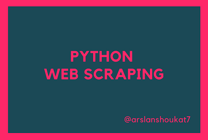 create python web scraping script