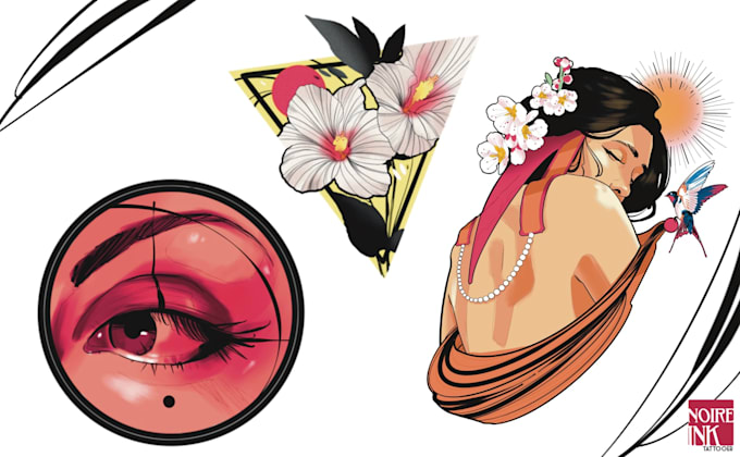 do neo traditional sketch tattoo
