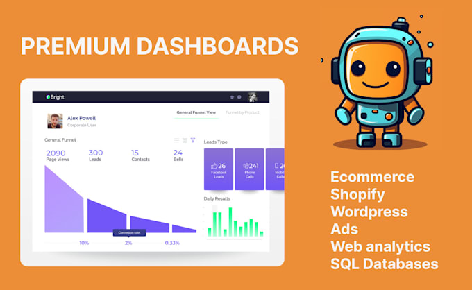 Create funnel sales dashboard with google analytics and data studio by ...