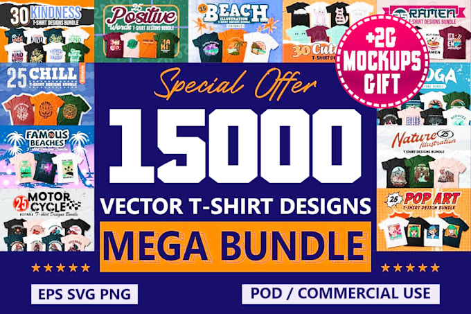 send you 15k design bundles tshirt svg png mockup easter 4 july more
