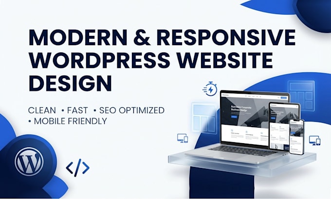 build clean, mordern and responsive wordpress website design
