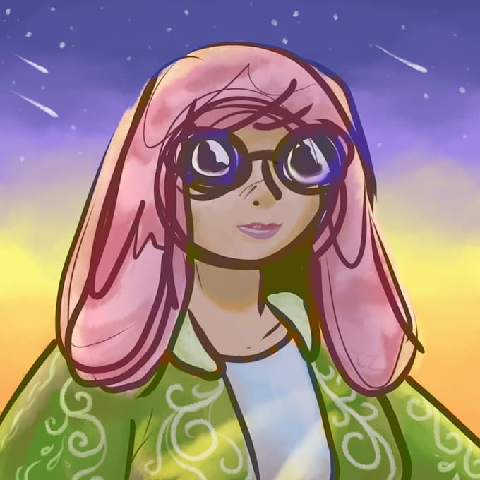 Draw a beautifully painted profile picture for you by Doodle_izzy Fiverr