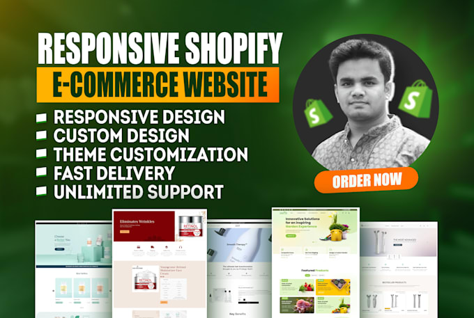 build ecommerce website shopify, shopify website development, dropshipping store