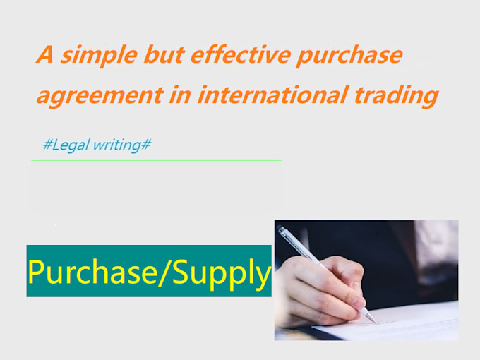 draft a purchase and sale agreement for you