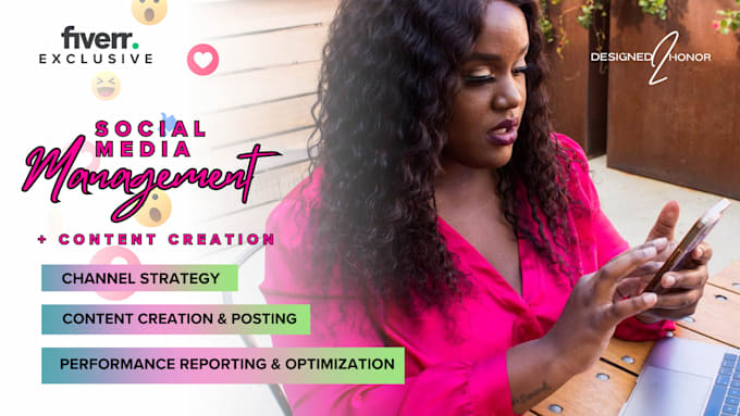 be your social media content manager and content creator
