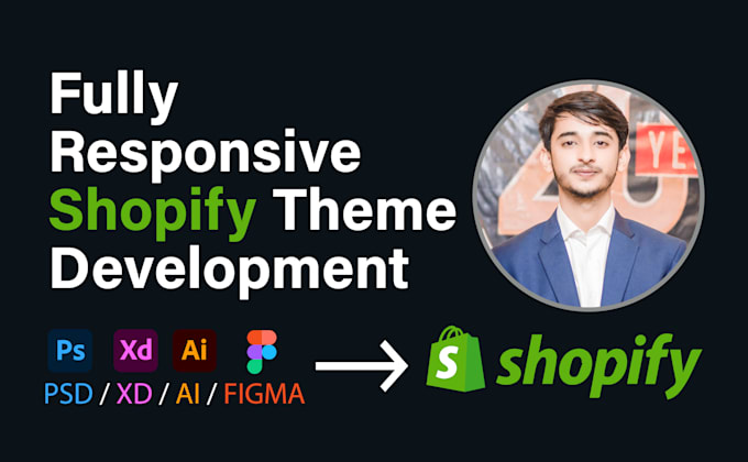create shopify site from PSD, xd, ai, figma, sketch designs