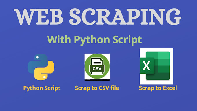 build python web scraping script