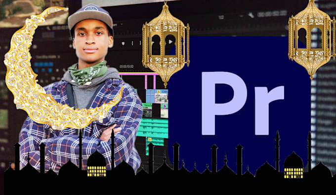 make an amazing eid and ramadan mubarak greeting video intro