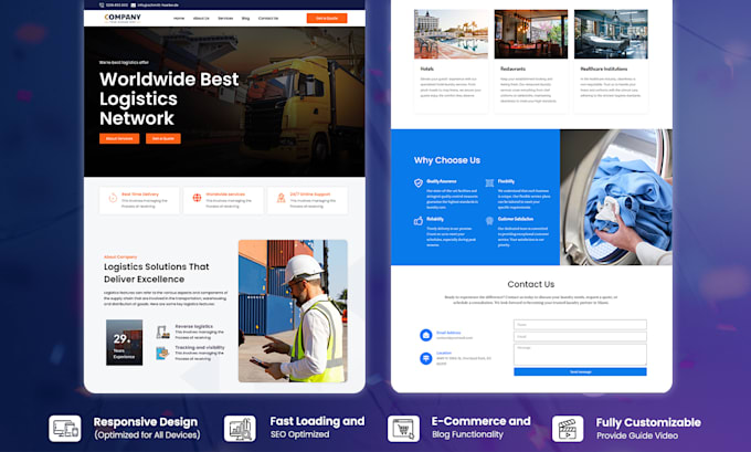 create wordpress website blog website landing page with elementor pro